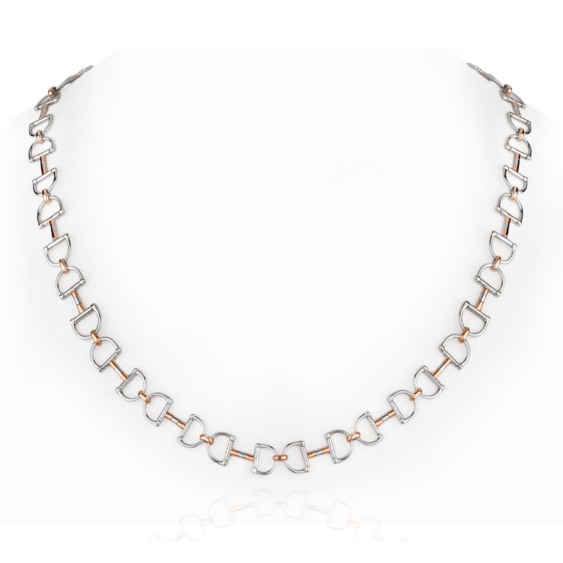 LES POULETTES BIJOUX Bracciale Placcato Oro - Maglia Cavallo Testurizzata, In Cofanetto Regalo